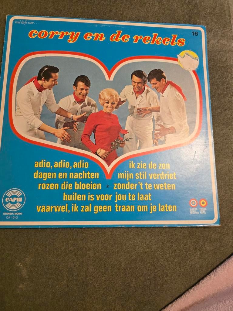 Corry en de Rekels LP - Adio, Adio, Adio, Ophalen, Gebruikt, 12 inch, Levenslied of Smartlap