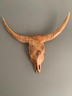 Houten Stierenkop Wanddecoratie, Ophalen, Gebruikt