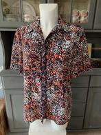 Vintage retro blouse overhemd van Setter maat M 38, Setter, Oranje, Gedragen, Maat 38/40 (M)