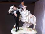 taart topper bruidspaar met paard, Ophalen of Verzenden, Nieuw, Versiering, Geboorte of Huwelijk