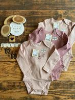 Baby girl 3x romper met lange mouw wibra lila maat 62/68, Nacht- of Onderkleding, Meisje, Nieuw, Ophalen of Verzenden