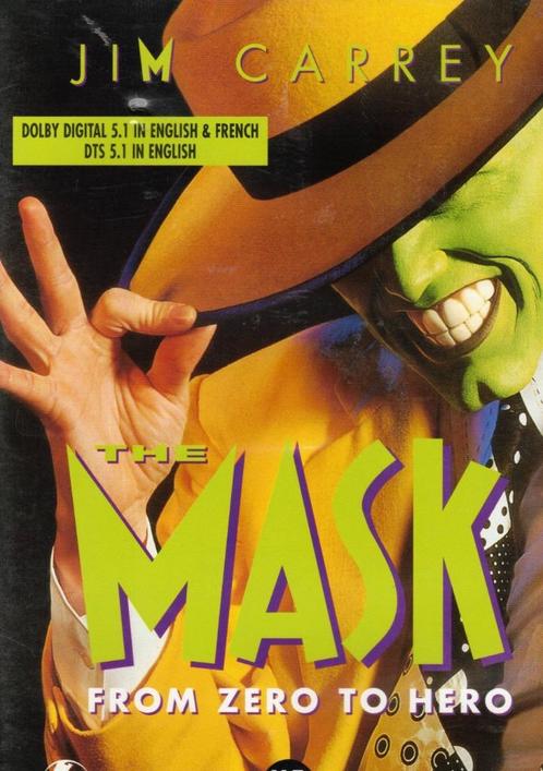 The Mask - Chuck Russell ( Jim Carrey ), Cd's en Dvd's, Dvd's | Komedie, Zo goed als nieuw, Actiekomedie, Vanaf 9 jaar, Ophalen of Verzenden