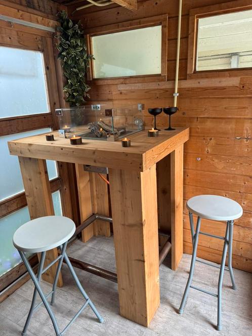Vuurtafel bartafel op gas, Tuin en Terras, Vuurtafels, Zo goed als nieuw, Ophalen