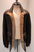 Luxe Italiaanse lammy coat bomber - heren maat M - Ruffo, Kleding | Heren, Jassen | Winter, Bruin, Maat 48/50 (M), Ruffo, Ophalen of Verzenden