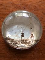 Kleine glazen press paper met foto oude Pier in Scheveningen, Ophalen of Verzenden