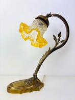 Jugendstil Art nouveau tafellamp verstelbaar, Antiek en Kunst, Antiek | Lampen, Ophalen of Verzenden