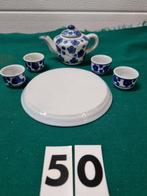 mini servies blauwe bloemen chinees, Antiek en Kunst, Ophalen of Verzenden