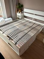 IKEA Trysil bed 160x200 gedemonteerd, Ophalen, Gebruikt, Wit, Tweepersoons