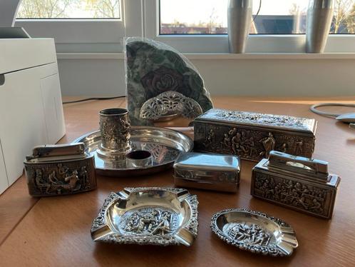 Verzilverde voorwerpen zie foto’s en beschrijving, Antiek en Kunst, Antiek | Goud en Zilver, Ophalen of Verzenden