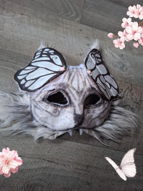 Therian Butterfly cat mask, Hobby en Vrije tijd, Knutselen, Zo goed als nieuw, Overige typen, Ophalen of Verzenden