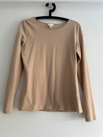 Top/longsleeve beige H&M maat L beschikbaar voor biedingen