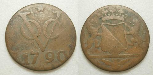PD10022 Utrecht VOC Duit 1790 (1840/3) mmt ster, Postzegels en Munten, Munten | Nederland, Losse munt, 1 cent, Vóór koninkrijk