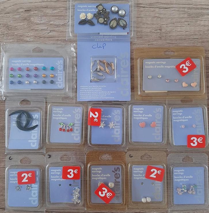 14 Verpakkingen Oorbellen ( Magnetisch ) Ophalen In Gemert, Sieraden, Tassen en Uiterlijk, Oorbellen, Nieuw, Overige materialen