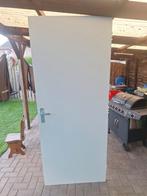 Hardboard Binnendeur - Wit, Gebruikt, 80 tot 100 cm, Binnendeur, Ophalen of Verzenden
