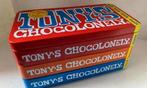 4-Delig blik van Tony’s Chocolonely. Afm. 18x9,5x9,5 cm., Ophalen of Verzenden, Zo goed als nieuw, Overige, Overige merken