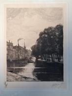 Ets J.H. Wijsmuller Nz. Voorburgwal Amsterdam (1855-1925), Antiek en Kunst, Ophalen of Verzenden