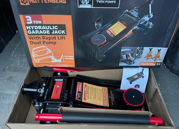 Professionele Hüttenberg Krik 3 Ton extra laag, snel liften, Auto diversen, Autogereedschap, Nieuw, Ophalen