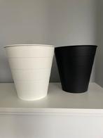 Ikea prullenbak (FNISS) zwart en wit, Ophalen, Zo goed als nieuw, Minder dan 50 cm