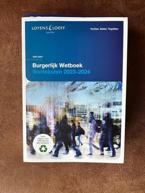 Burgerlijk Wetboek Wetteksten 2023-2024 Loyens & Loeff, Boeken, Studieboeken en Cursussen, Nieuw, WO, Gamma, Ophalen of Verzenden