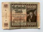 Bankbiljet 5000 Mark 1922, Postzegels en Munten, Ophalen of Verzenden, Duitsland, Los biljet