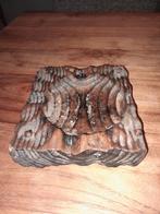 Houten asbak, Huis en Inrichting, Ophalen of Verzenden, Zo goed als nieuw, Rechthoekig, Hout