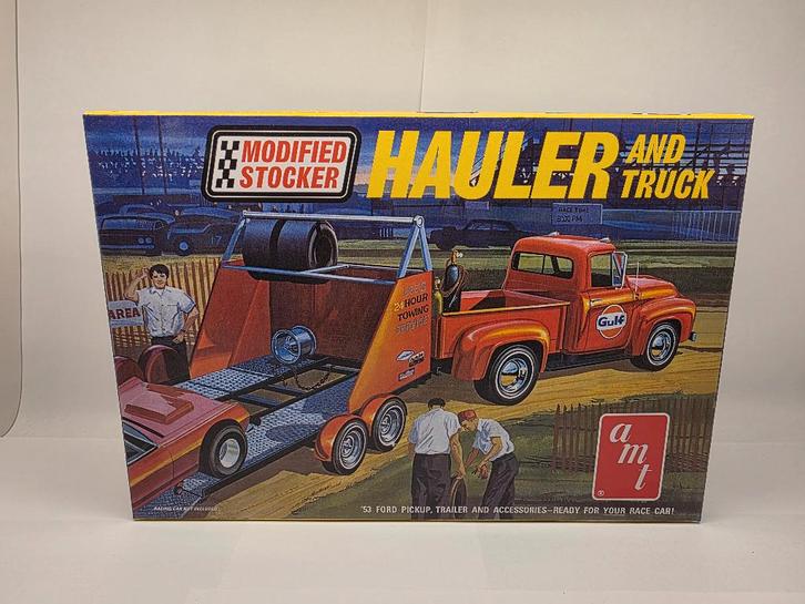 AMT 53 Ford pickup en hauler, Hobby en Vrije tijd, Modelbouw | Auto's en Voertuigen, Zo goed als nieuw, Auto, Groter dan 1:32