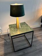 Groene marmeren bijzettafel - 60x60 cm, Huis en Inrichting, Tafels | Bijzettafels, Overige materialen, Gebruikt, Vierkant, 55 tot 75 cm