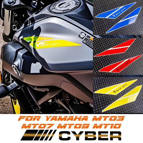 Yamaha CYBER logo tank stickerset MT03 MT07 MT09 MT10, Motoren, Accessoires | Stickers, Verzenden