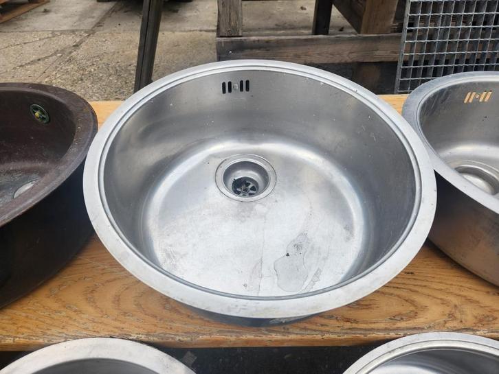 102 - Spoelbakken, wasbakken, gootsteen, Huis en Inrichting, Keuken | Keukenelementen, Gebruikt, Minder dan 100 cm, 100 tot 150 cm