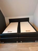 Pullman boxspring 180x200 Antraciet - Zo goed als nieuw!, Ophalen, Tweepersoons, Zo goed als nieuw, Bedbodem