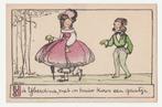 Bas v.d. Veer.  Ned. Illustratoren.  Letterkaart IJ., Verzenden, Voor 1920, Ongelopen, Overige thema's