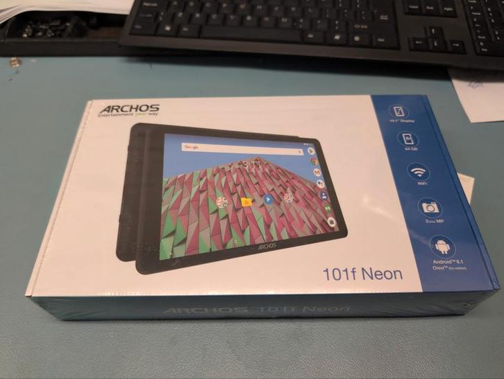 Archos 101f Neon Tablet - 64GB, 10.1 inch | Nieuw, Computers en Software, Android Tablets, Nieuw, Wi-Fi, 10 inch, 64 GB, Uitbreidbaar geheugen