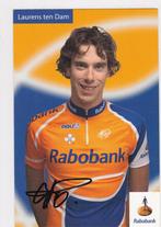 Wielrennen LAURENS TEN DAM met echte handtekening, Verzamelen, Verzenden, Zo goed als nieuw, Overige sporten, Spelerskaart