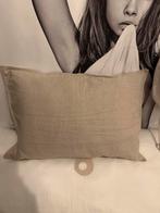 Linnen kussen naturel nieuw, Huis en Inrichting, Woonaccessoires | Kussens, Ophalen of Verzenden, Zo goed als nieuw, Beige, Vierkant