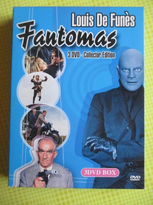 Louis de Funès - Fantomas - 3 DVD BOX, Cd's en Dvd's, Dvd's | Klassiekers, Zo goed als nieuw, Komedie, 1960 tot 1980, Alle leeftijden