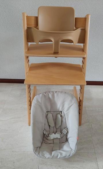 Stokke tripp trapp naturel met babyset en newbornset  beschikbaar voor biedingen
