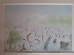 Sjoerd Bakker - Aquarel, Antiek en Kunst, Kunst | Litho's en Zeefdrukken, Ophalen of Verzenden