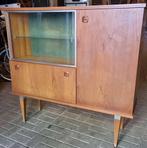 Vintage teak Dressoir drank kast highboard jaren 60 jaren 50, Ophalen of Verzenden