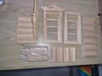 poppenhuis lot trap delen schuiframen raam pilaren enz. 1:12, Ophalen of Verzenden, Zo goed als nieuw, Poppenhuis