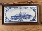 Tegeltableau Fregat Abraham Crijnssen., Ophalen of Verzenden, Gebruikt, Motorboot, Overige typen
