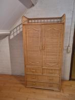 Rotan kast met lades - 92x50x183 cm, Huis en Inrichting, Kasten | Kledingkasten, Ophalen