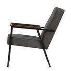 Woood fauteuil stoel grijs, Huis en Inrichting, Fauteuils, Ophalen, Zo goed als nieuw, Minder dan 75 cm, 50 tot 75 cm