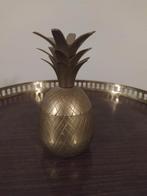 Vintage Messing Ananas Opbergdoosje, Ophalen of Verzenden