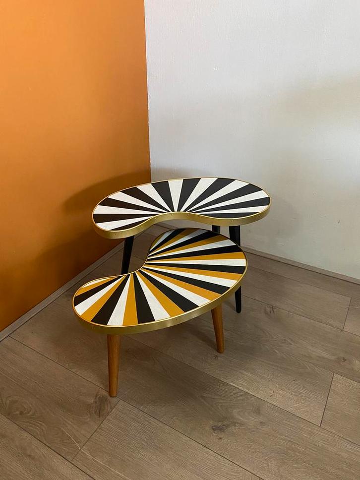 Vintage retro plantentafeltje custome made, Verzamelen, Retro, Huis en Inrichting, Ophalen