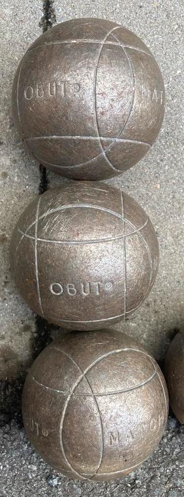 6 OBUT MATCH petanque wedstrijdballen beschikbaar voor biedingen