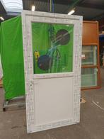 Kunststof Buitendeur 1/2glas  b112 x h220 cm -2050-, Kunststof, 215 cm of meer, Niet ingevuld, Nieuw