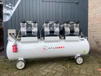 Low noise/ Silent Air compressor 1260l/min 8bar, 800 liter/min of meer, 6 tot 10 bar, 100 liter of meer, Zo goed als nieuw