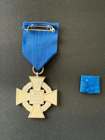 Service Medaille + Miniatuur 25 jaar dienst | WO2 beschikbaar voor biedingen