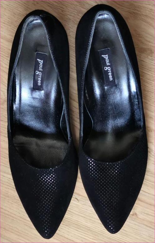 PAUL GREEN zwarte echt leren pumps maat 38 zgan, Kleding | Dames, Schoenen, Zo goed als nieuw, Pumps, Zwart, Ophalen of Verzenden