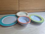 Plastic Bordjes en Kommetjes Set, Ophalen, Overige materialen, Zo goed als nieuw, Bord(en)